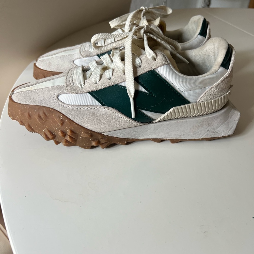 New Balance White and Cream XC 72 Sneakers